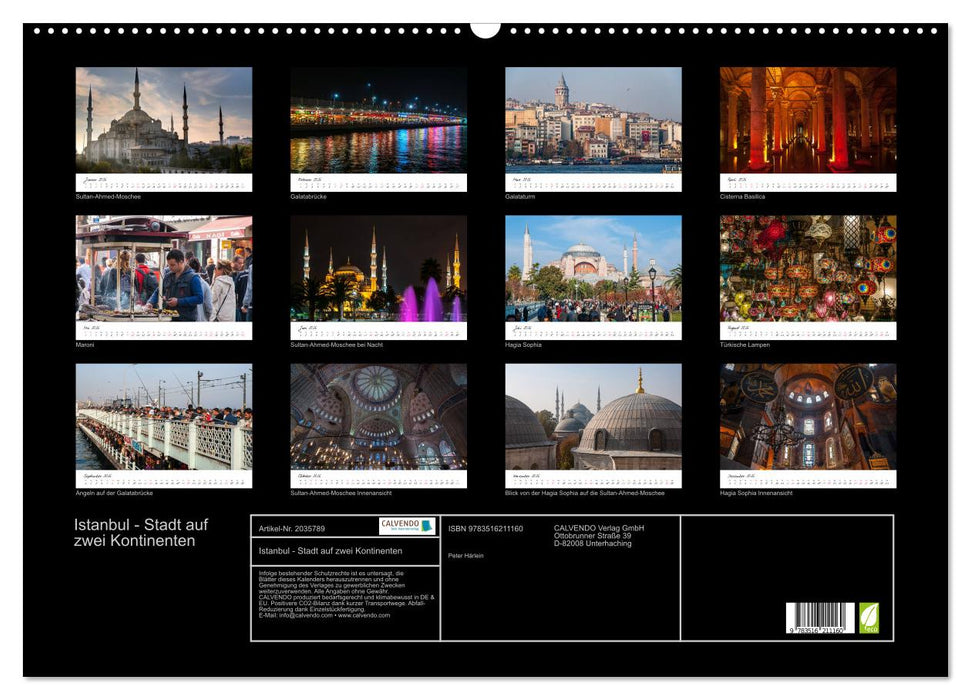 Istanbul - Stadt auf zwei Kontinenten (CALVENDO Wandkalender 2026)