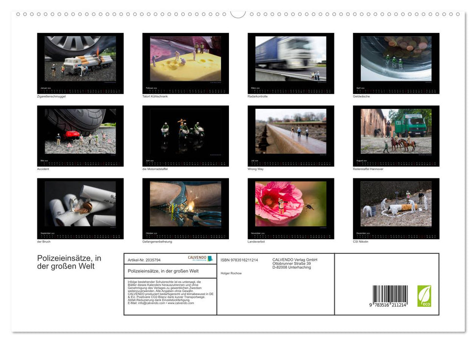 Polizeieinsätze, in der großen Welt (CALVENDO Premium Wandkalender 2026)