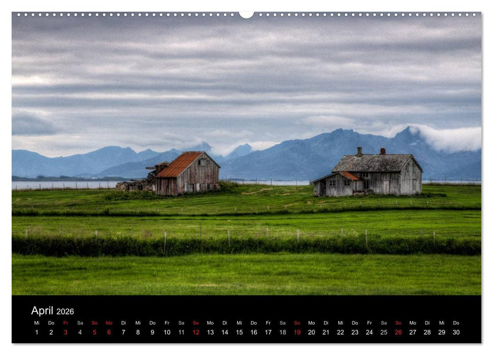Nord Norwegen Norge - Norway (CALVENDO Premium Wandkalender 2026)