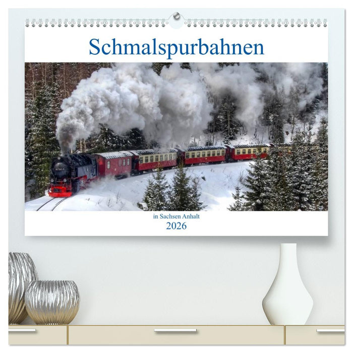 Schmalspurbahnen in Sachsen Anhalt (CALVENDO Premium Wandkalender 2026)