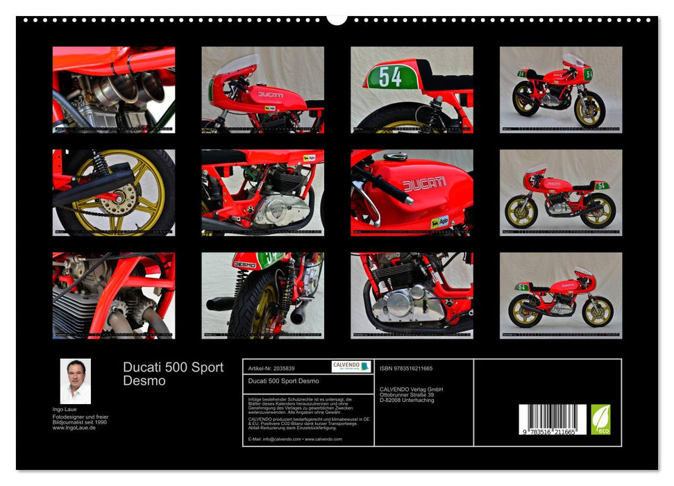 Ducati 500 Sport Desmo (CALVENDO Premium Wandkalender 2026)