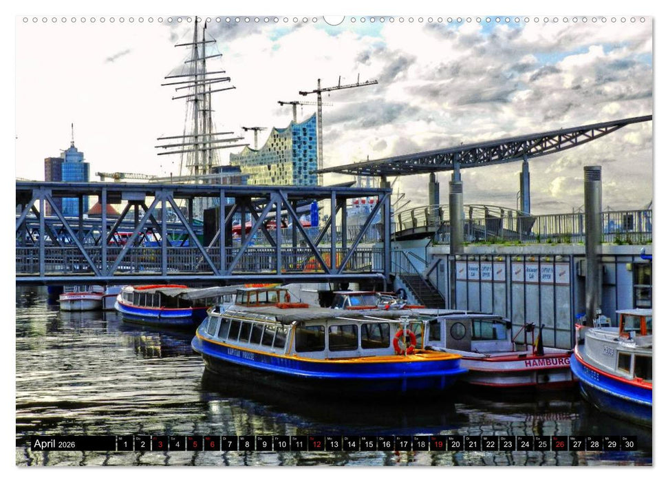 Faszination Hafen - Hamburg (CALVENDO Premium Wandkalender 2026)