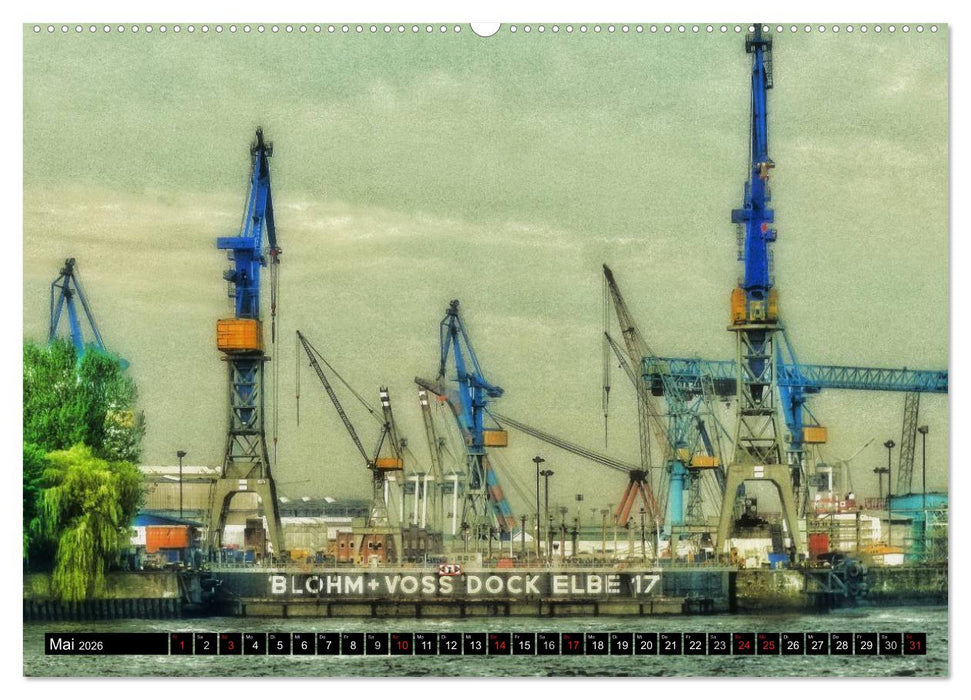 Faszination Hafen - Hamburg (CALVENDO Premium Wandkalender 2026)