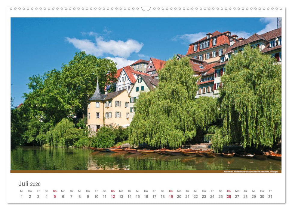 Der Neckar - Unterwegs in Deutschland (CALVENDO Premium Wandkalender 2026)