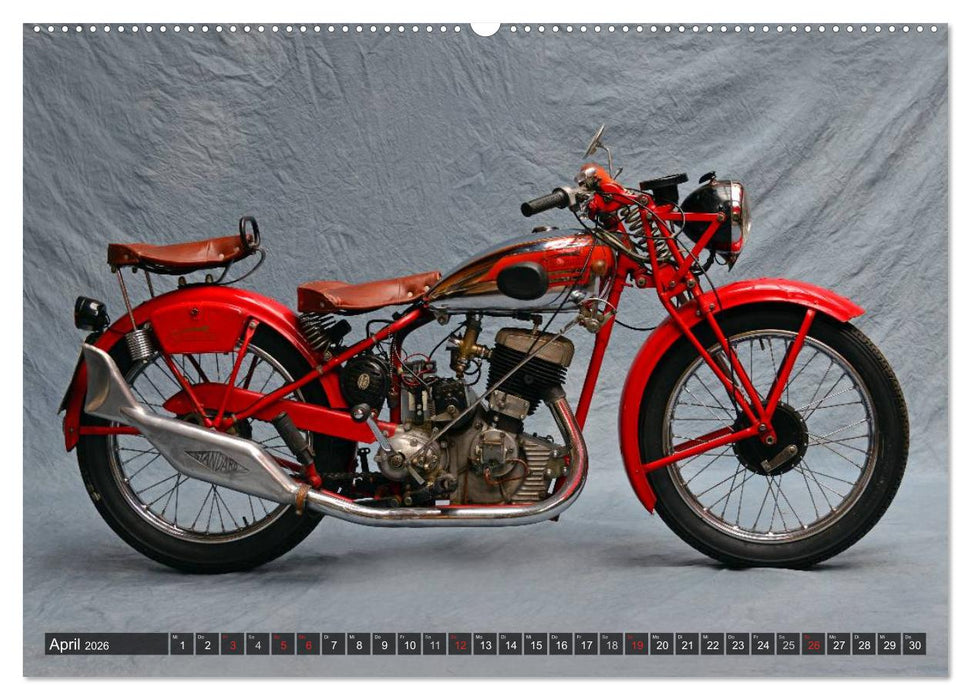 Deutsche Motorrad Oldtimer (CALVENDO Wandkalender 2026)