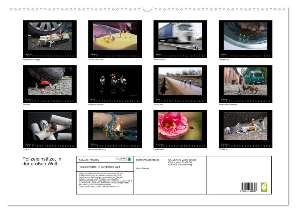 Polizeieinsätze, in der großen Welt (CALVENDO Wandkalender 2026)