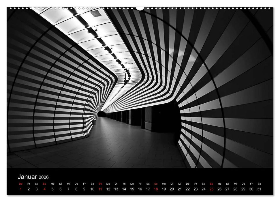Black-Schwarz-Noir 2026 (CALVENDO Wandkalender 2026)