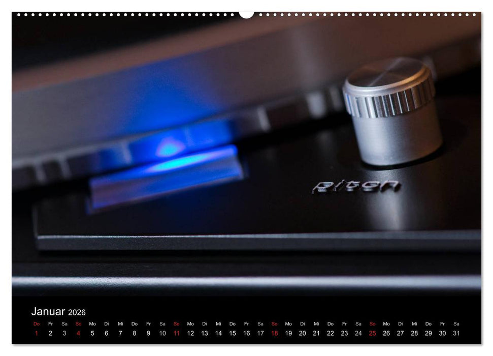 Vintage Turntables Made In Schwarzwald (CALVENDO Premium Wandkalender 2026)