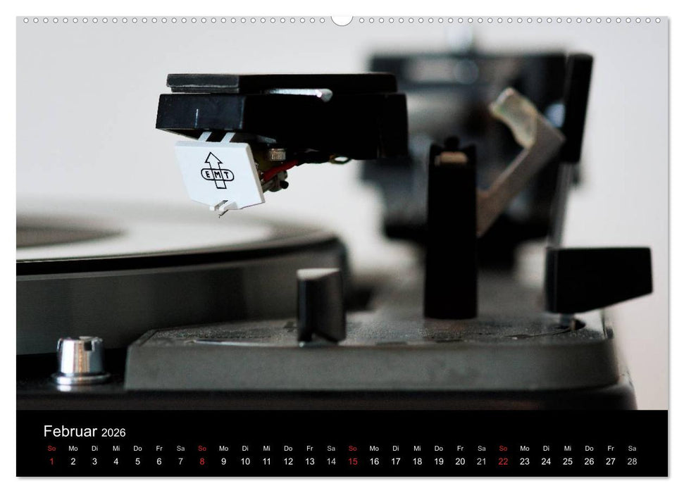 Vintage Turntables Made In Schwarzwald (CALVENDO Premium Wandkalender 2026)