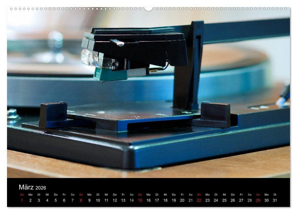 Vintage Turntables Made In Schwarzwald (CALVENDO Premium Wandkalender 2026)