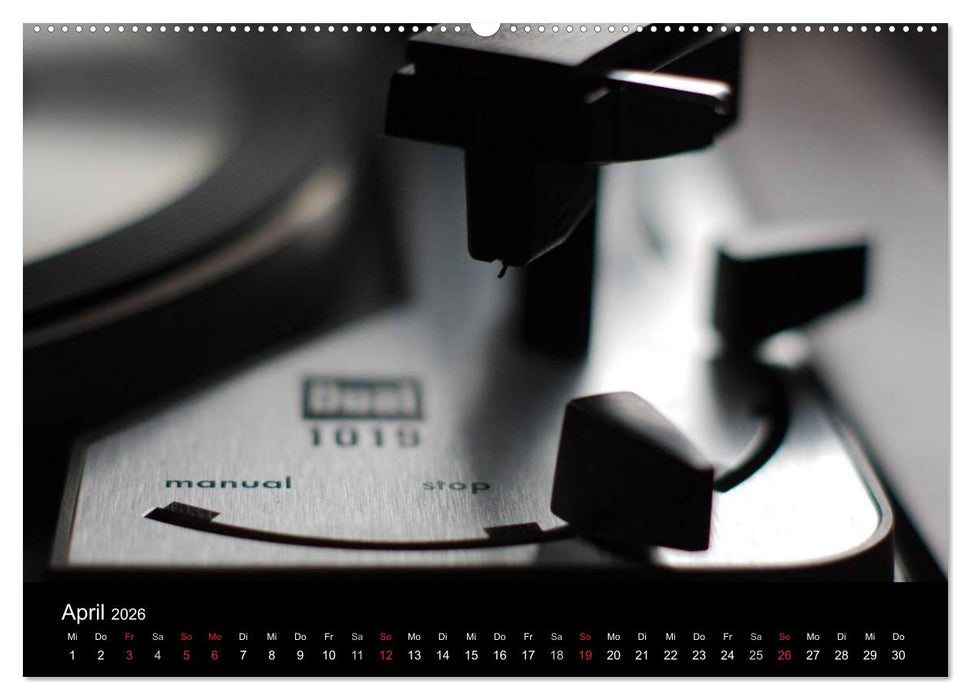 Vintage Turntables Made In Schwarzwald (CALVENDO Premium Wandkalender 2026)