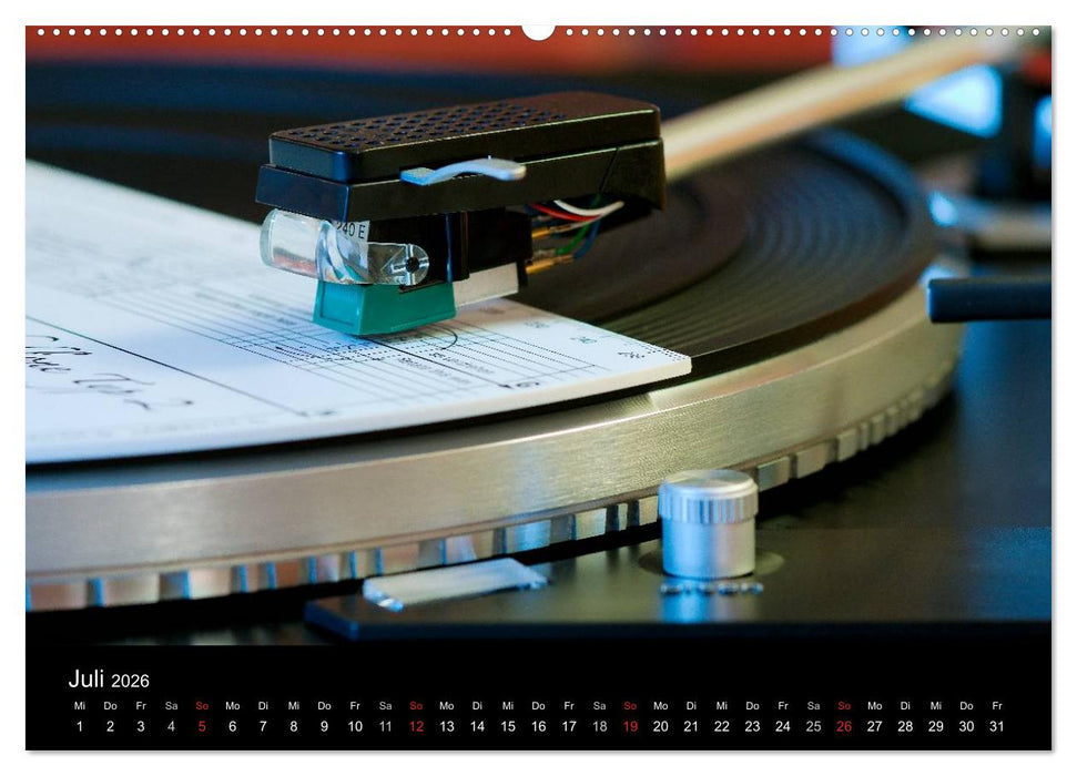 Vintage Turntables Made In Schwarzwald (CALVENDO Premium Wandkalender 2026)