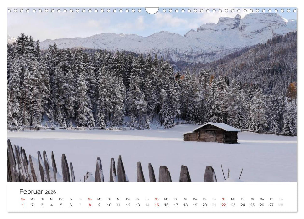 Bergwelten - Vom Voralpenland zu den Zentralalpen (CALVENDO Wandkalender 2026)