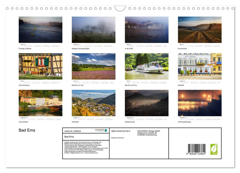 Bad Ems (CALVENDO Wandkalender 2026)