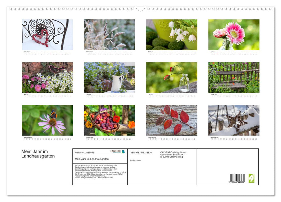 Mein Jahr im Landhausgarten (CALVENDO Wandkalender 2026)