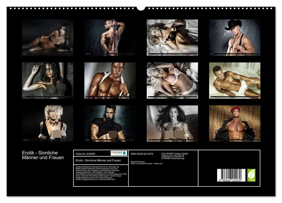 Erotik - Sinnliche Männer und Frauen (CALVENDO Premium Wandkalender 2026)