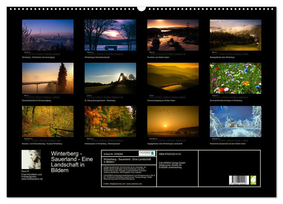 Winterberg - Sauerland - Eine Landschaft in Bildern (CALVENDO Wandkalender 2026)