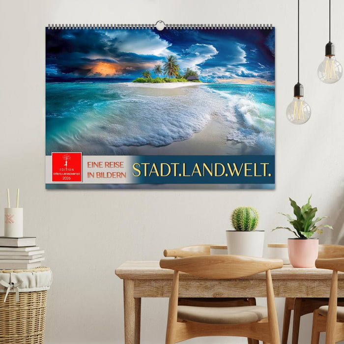 Stadt.Land.Welt. - eine Reise in Bildern (CALVENDO Wandkalender 2026)