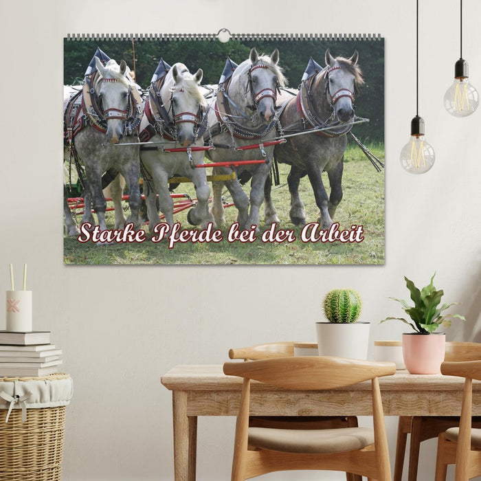 Starke Pferde bei der Arbeit (CALVENDO Wandkalender 2026)
