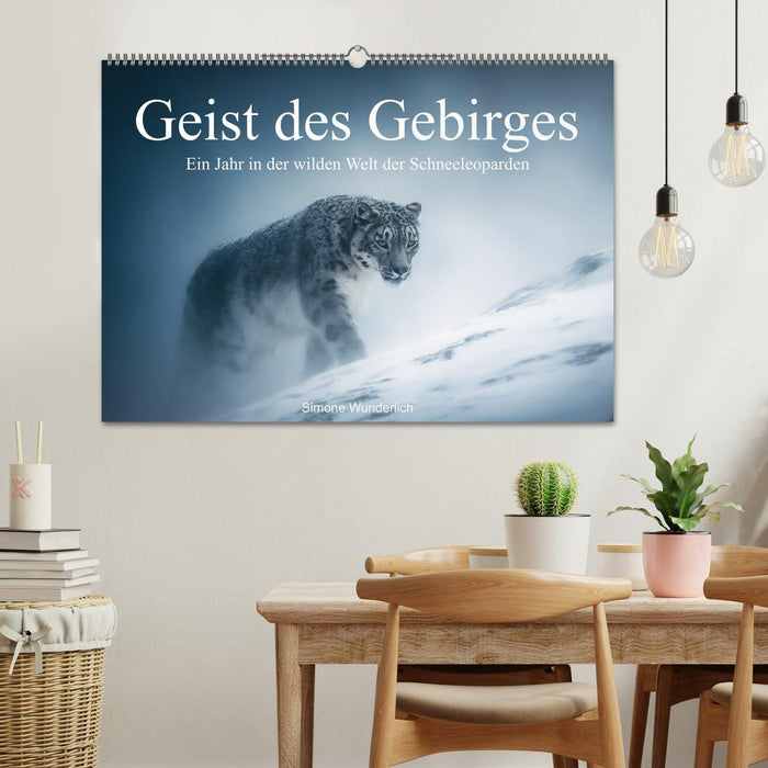 Geist des Gebirges - Ein Jahr in der wilden Welt der Schneeleoparden (CALVENDO Wandkalender 2026)