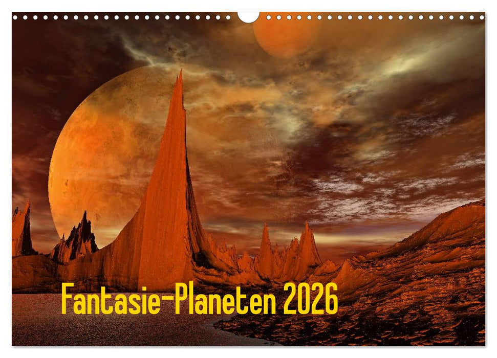 Fantasie-Planeten (CALVENDO Wandkalender 2026)