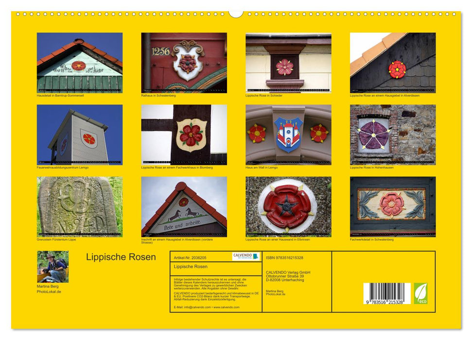 Lippische Rosen (CALVENDO Premium Wandkalender 2026)