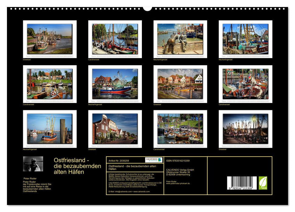 Ostfriesland - die bezaubernden alten Häfen (CALVENDO Premium Wandkalender 2026)