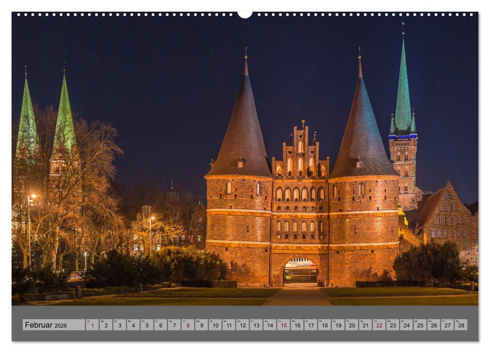 Ansichten der Lübecker Altstadtinsel (CALVENDO Wandkalender 2026)