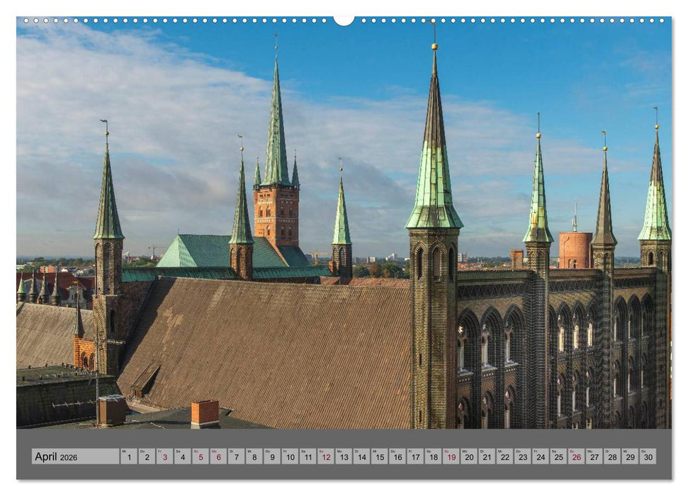 Ansichten der Lübecker Altstadtinsel (CALVENDO Wandkalender 2026)