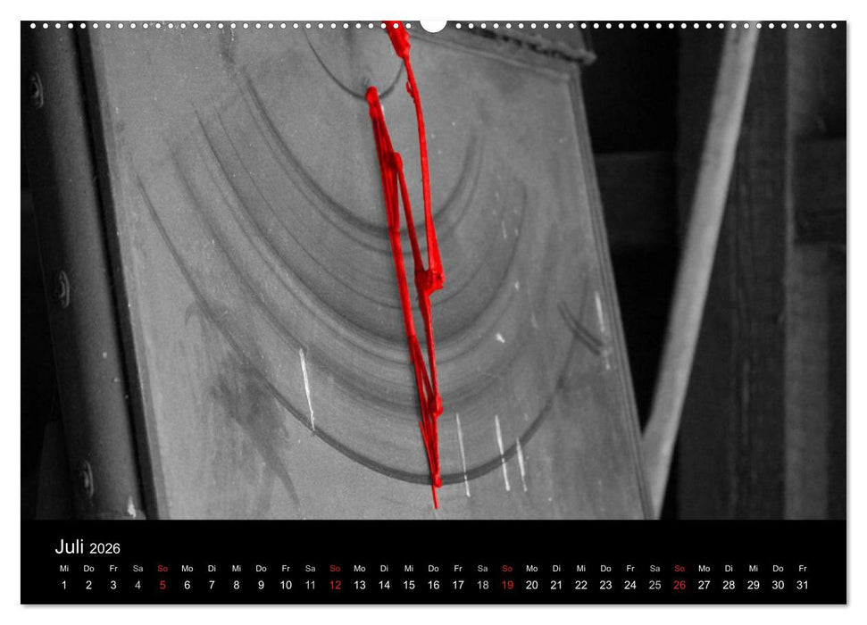 Blickfang in Rot (CALVENDO Premium Wandkalender 2026)