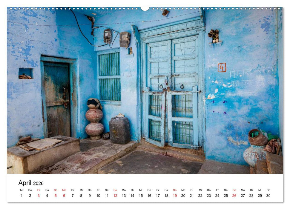 Indien: Menschen • Farben • Religionen (CALVENDO Wandkalender 2026)