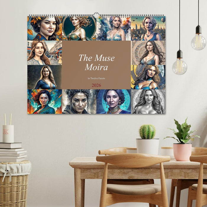 The Muse Moira in Twelve Facets (CALVENDO Monthly Calendar 2026)