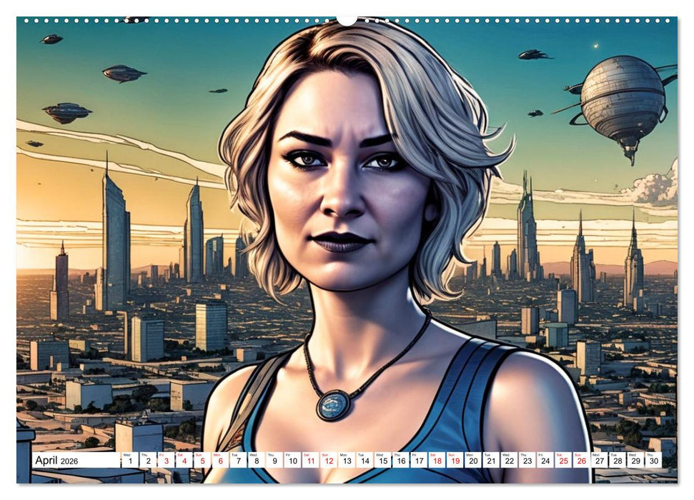 The Muse Moira in Twelve Facets (CALVENDO Monthly Calendar 2026)