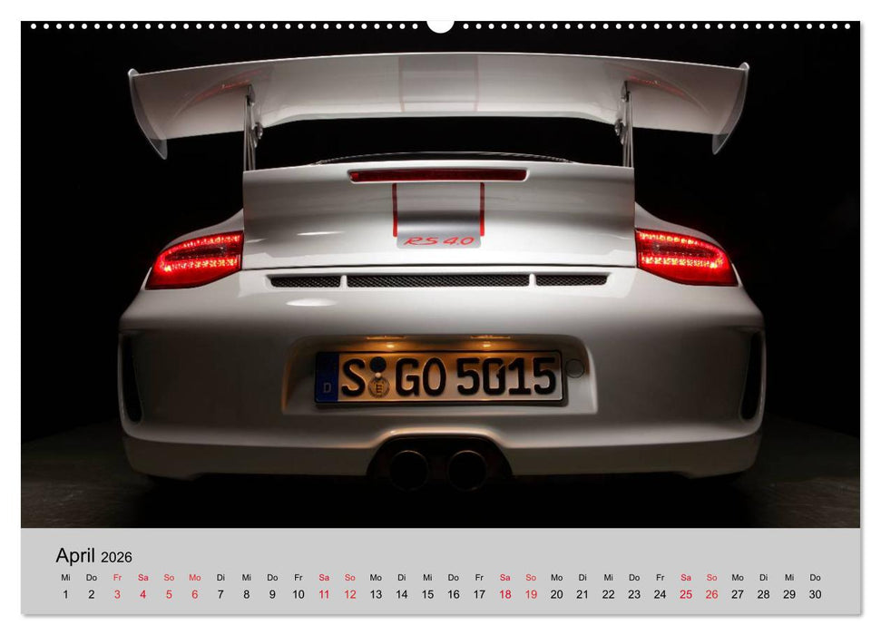 Porsche GT3RS 4,0 (CALVENDO Premium Wandkalender 2026)