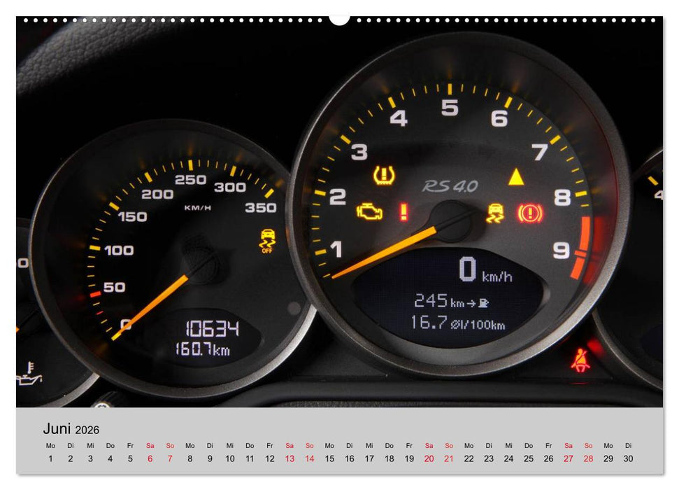 Porsche GT3RS 4,0 (CALVENDO Premium Wandkalender 2026)