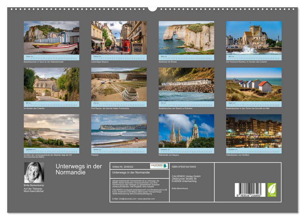 Unterwegs in der Normandie (CALVENDO Premium Wandkalender 2026)