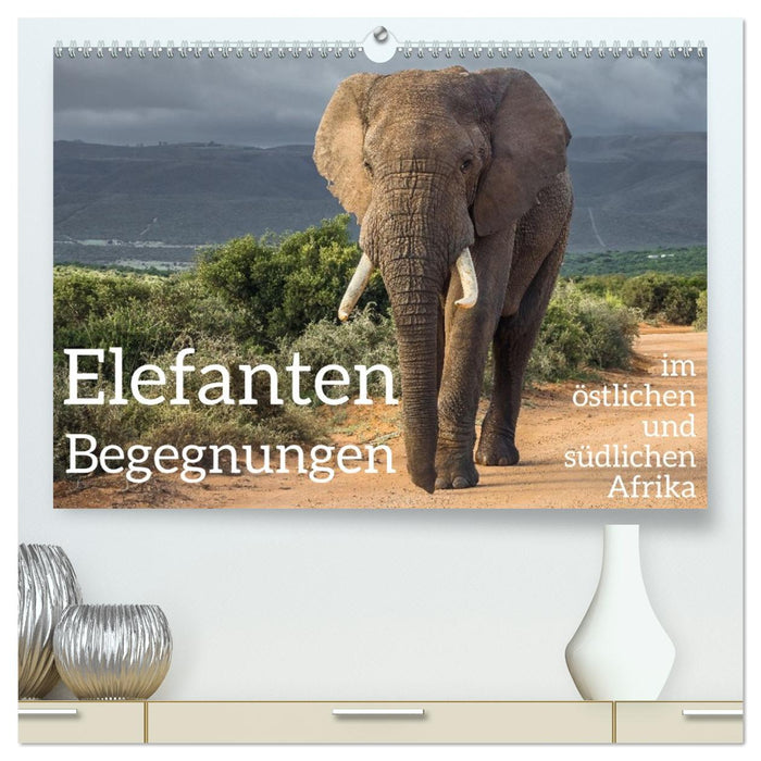 Elefanten Begegnungen im östlichen und südlichen Afrika (CALVENDO Premium Wandkalender 2026)