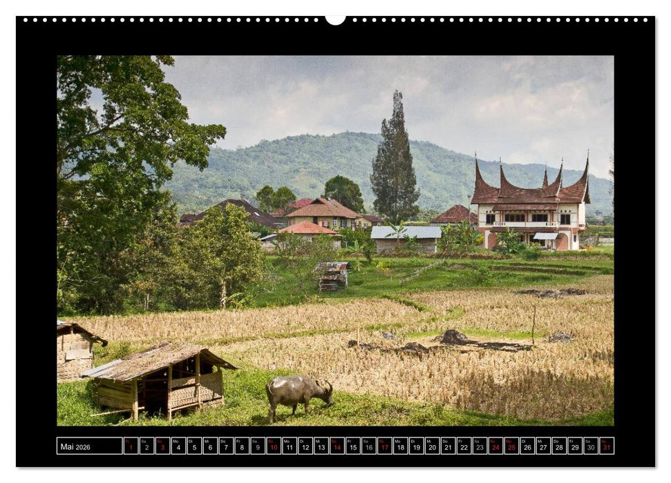Sumatra – Architektur und Landschaft (CALVENDO Premium Wandkalender 2026)