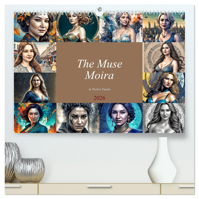 The Muse Moira in Twelve Facets (CALVENDO Premium-Calendar 2026)
