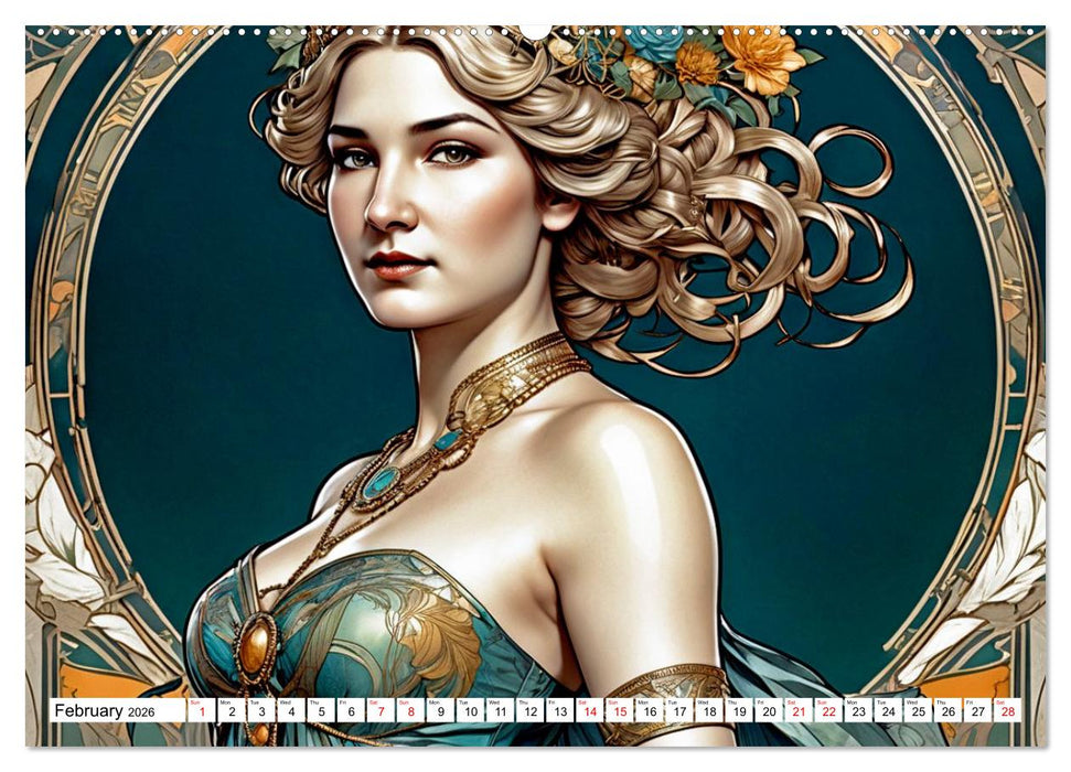 The Muse Moira in Twelve Facets (CALVENDO Premium-Calendar 2026)