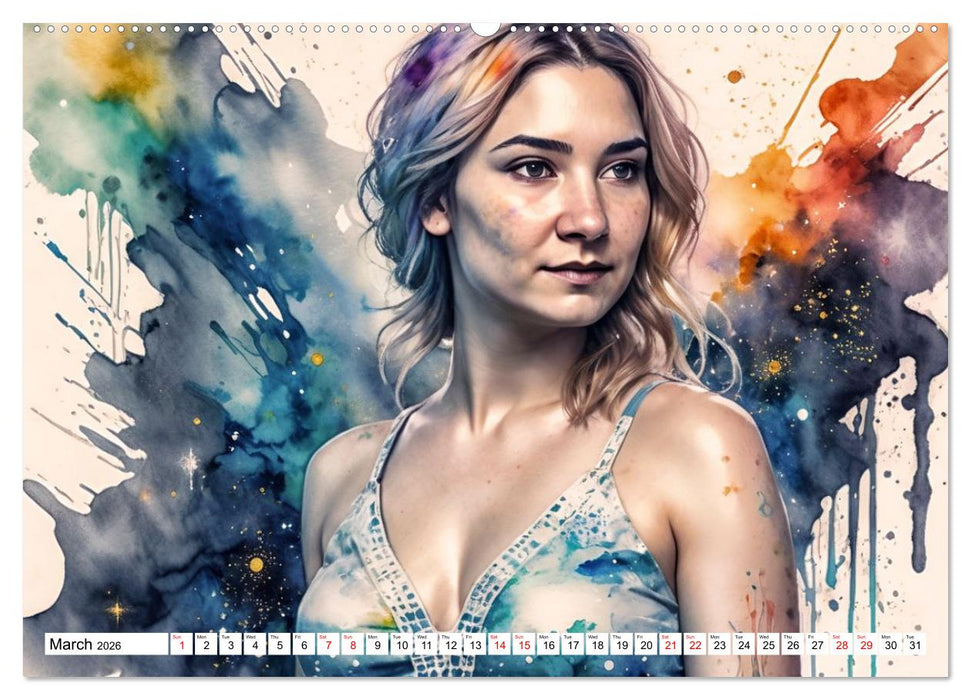 The Muse Moira in Twelve Facets (CALVENDO Premium-Calendar 2026)