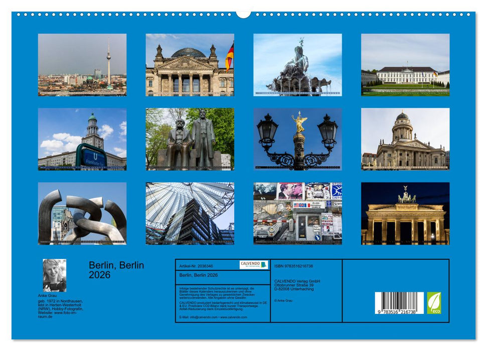Berlin, Berlin 2026 (CALVENDO Premium Wandkalender 2026)