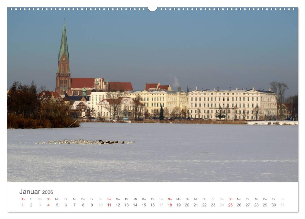 Schwerin - Impressionen (CALVENDO Premium Wandkalender 2026)