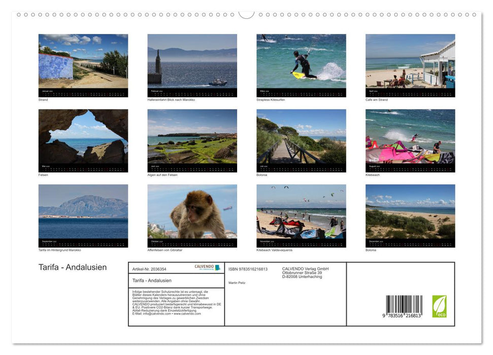 Tarifa - Andalusien (CALVENDO Premium Wandkalender 2026)