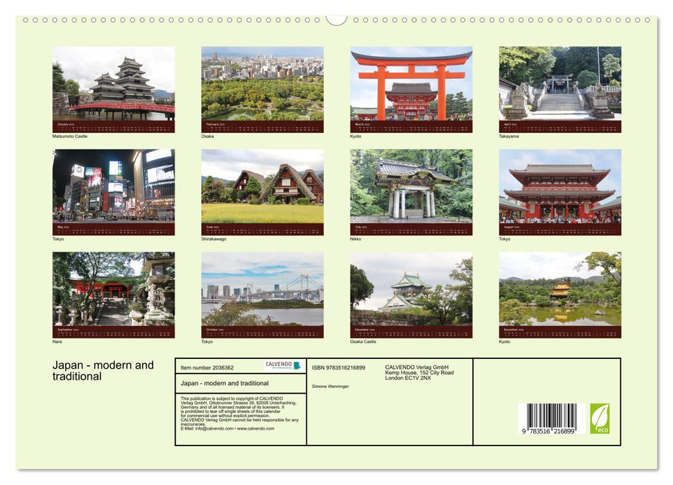 Japan - modern and traditional (CALVENDO Premium-Calendar 2026)