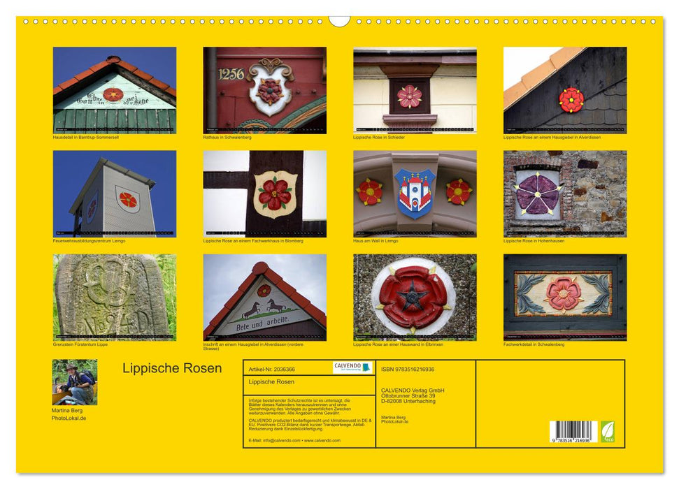 Lippische Rosen (CALVENDO Wandkalender 2026)