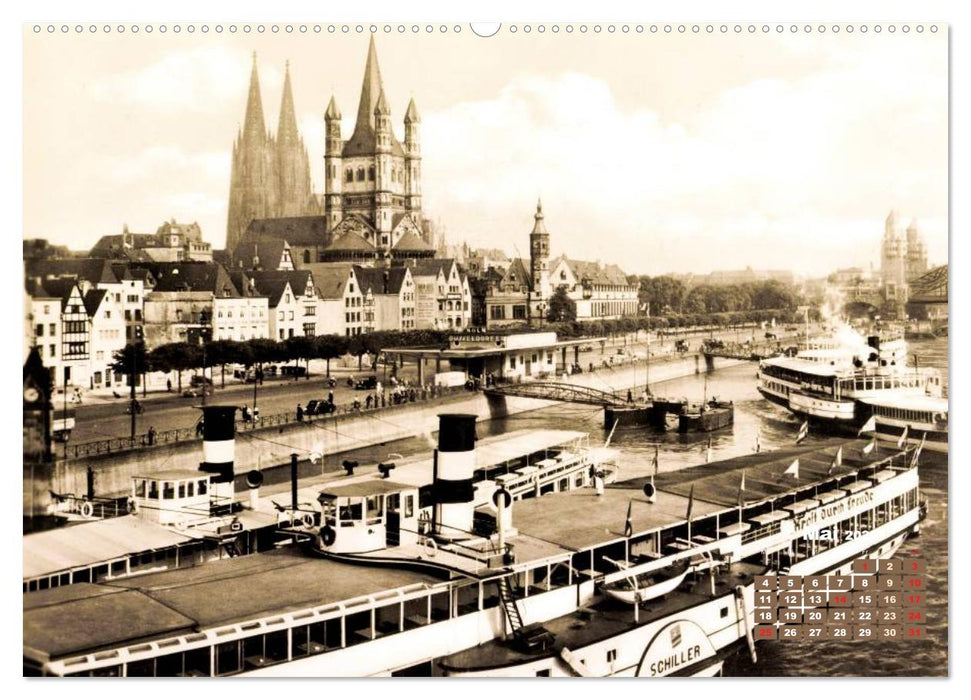 Historisches Köln – Die Stadt auf historischen Karten (CALVENDO Wandkalender 2026)