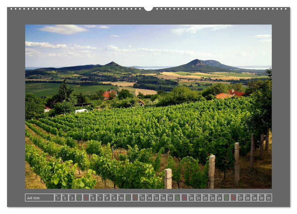 Ungarn - um den westlichen Balaton (CALVENDO Premium Wandkalender 2026)