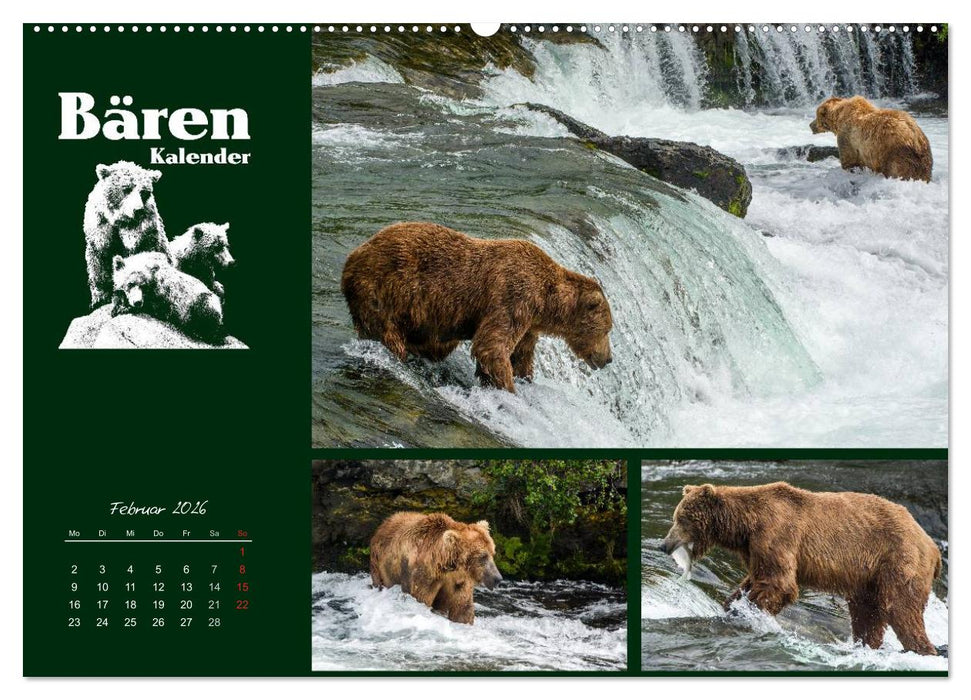 Bärenkalender (CALVENDO Premium Wandkalender 2026)