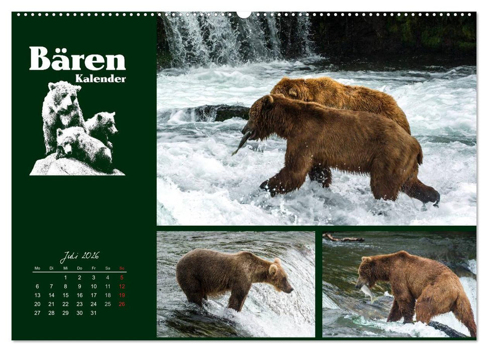 Bärenkalender (CALVENDO Premium Wandkalender 2026)